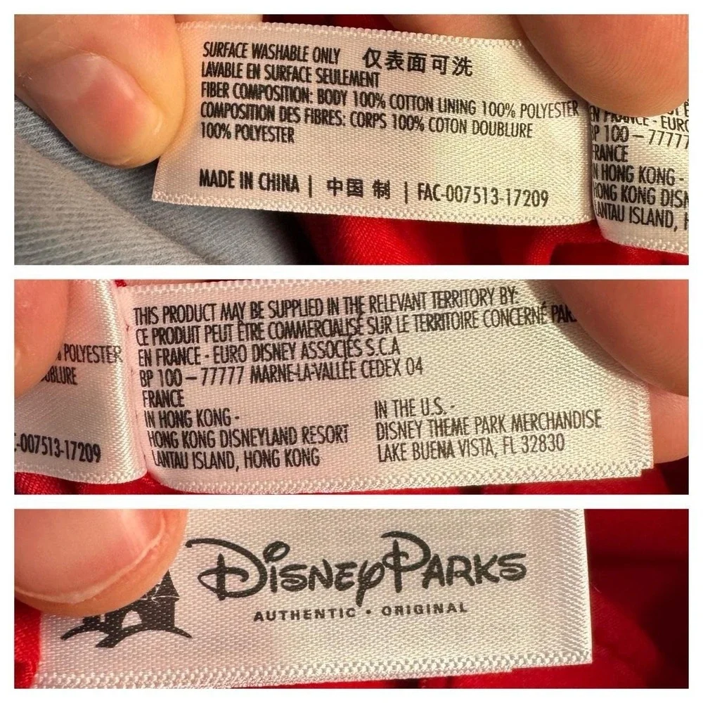 Disney Parks Timeless Mickey Mouse Canvas Tote Red Walt Disney World 18